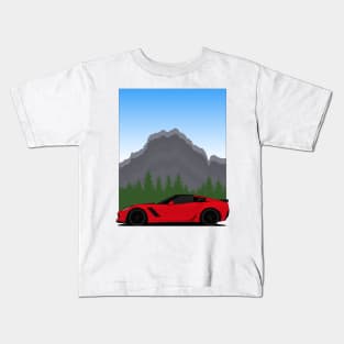 Z06 mountain Red Kids T-Shirt